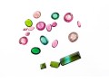 Loose Stones: 18 Green And Pink Tourmaline, 16.0 TCW