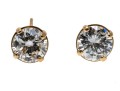 Classic 14K Brilliant Cut Diamond Stud Earrings, 0.9 TCW