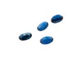 Loose Stones: Four Oval Faceted, Medium Blue Sapphires, 2.49 TCW