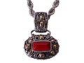 Samuel Benham BJC Sterling Silver, 18K Red Coral Jewelry Suite