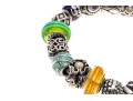 Colorful Sterling Beaded Bracelet