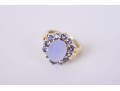 14K YG Chalcedony, Tanzanite Cocktail Ring & Earrings *UPDATED*