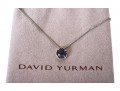 David Yurman Elegant Petite Chatelaine Sterling Silver Black Orchid Necklace
