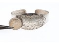 Sterling Etched Cuff Bracelet