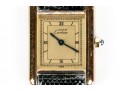 Classic Muste De Cartier Watch With Leather Strap