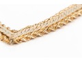 14K Herring Bone Chevron Chain Neckllace