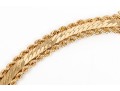 14K Herring Bone Chevron Chain Neckllace