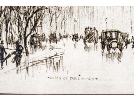 Pair Of Decorative Wall Art Depicting Paris Street Scenes