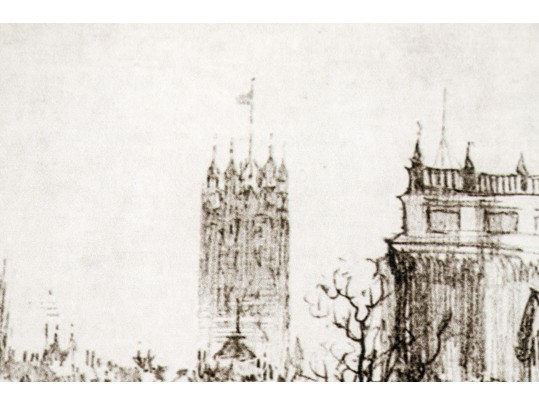 Pair Of Decorative Wall Art Depicting Paris Street Scenes