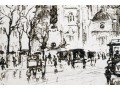Pair Of Decorative Wall Art Depicting Paris Street Scenes