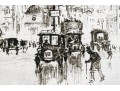 Pair Of Decorative Wall Art Depicting Paris Street Scenes