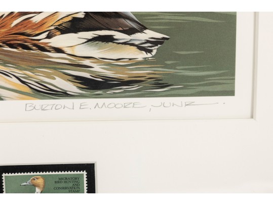 Bird-Themed Stamps With Signed Lithos. P Scholer, K Michaelsen, B Moore Jr, W Morris