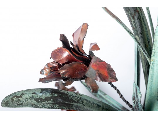 Large Botanical Metal Sculpture