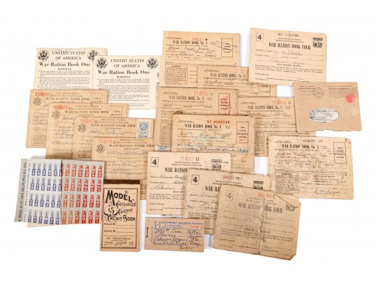 American WWII War Ration Books