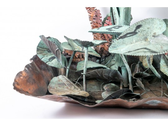 Large Botanical Metal Sculpture