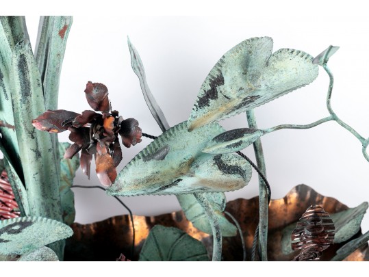 Large Botanical Metal Sculpture