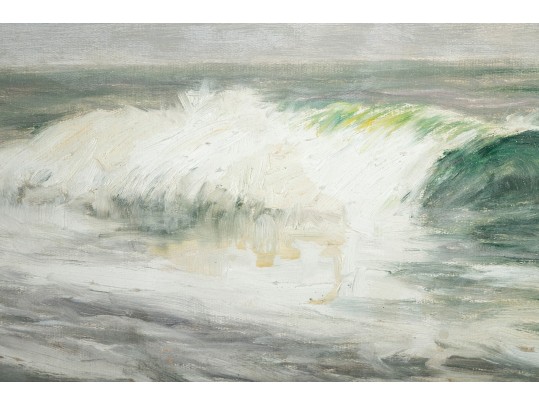 Carroll Butler Brown (American, 1868-1923) Oil On Board, Seascape