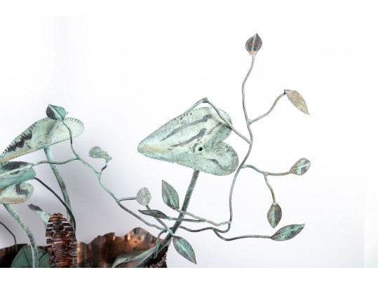 Large Botanical Metal Sculpture