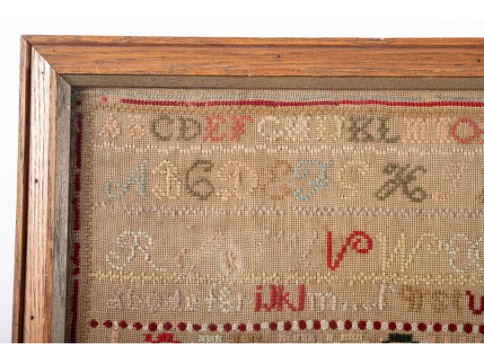 Harriett Louisa Butterfield 19th Century Sampler Embroidery