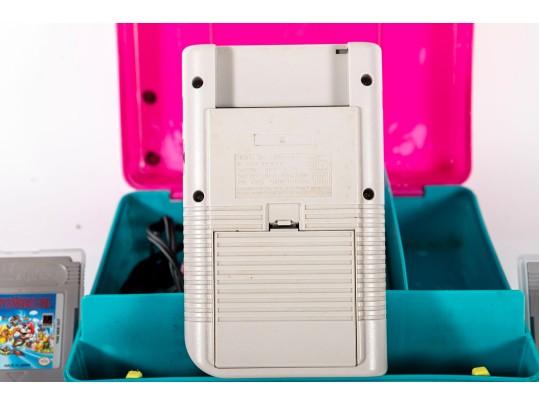 Nintendo Gameboy With Games Including Mario, Kirby, Tetris