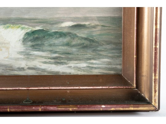 Carroll Butler Brown (American, 1868-1923) Oil On Board, Seascape