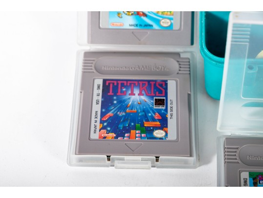 Nintendo Gameboy With Games Including Mario, Kirby, Tetris