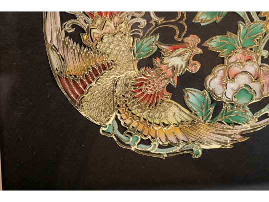 Ornate Papercut Chinese Dragon And Phoenix