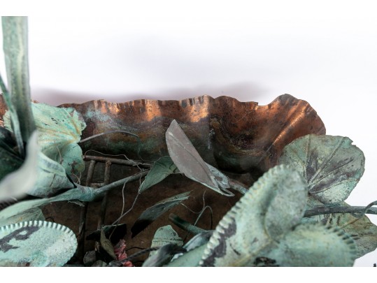 Large Botanical Metal Sculpture