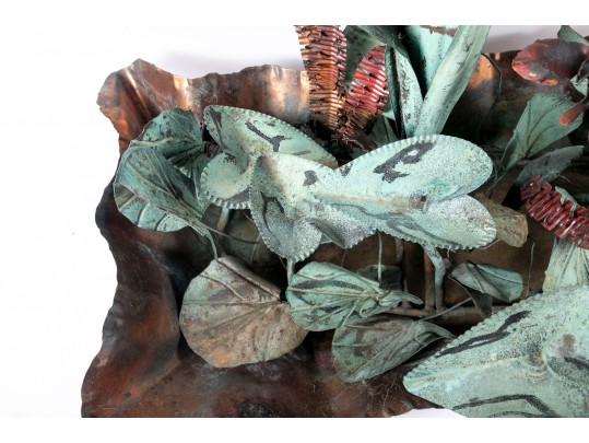 Large Botanical Metal Sculpture