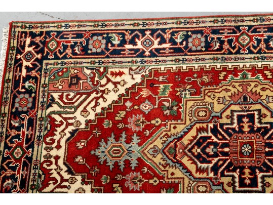 Serapi Wool Rug In Red, Black, And Yellow (8'0