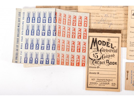 American WWII War Ration Books