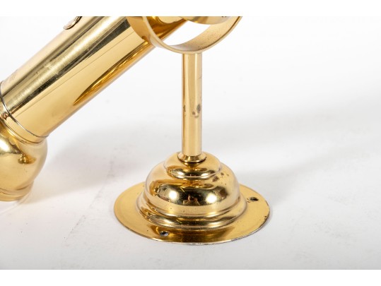 GV Harnisch Design Grundlagt Nautical Danish Brass And Glass Wall Sconce