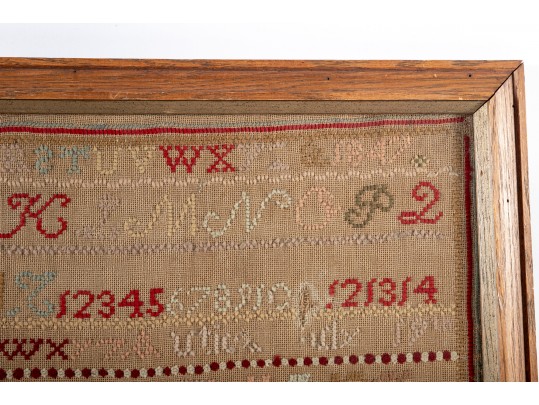 Harriett Louisa Butterfield 19th Century Sampler Embroidery