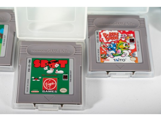 Nintendo Gameboy With Games Including Mario, Kirby, Tetris