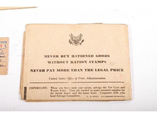 American WWII War Ration Books