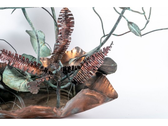 Large Botanical Metal Sculpture