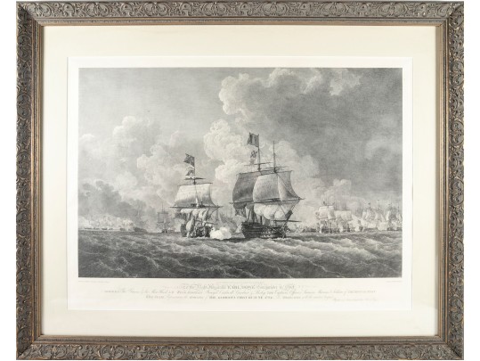 B.T. Pouncy Large Engraving Of Robert Cleveley 