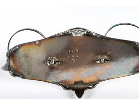 Painted Blue Glass Cruet Sets