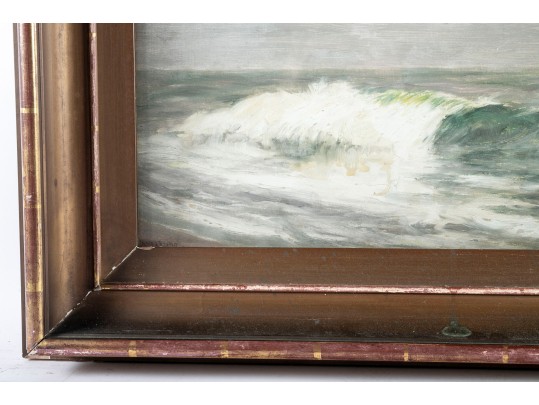 Carroll Butler Brown (American, 1868-1923) Oil On Board, Seascape