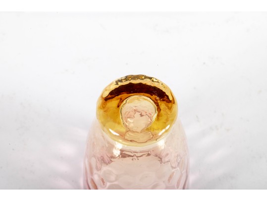 Amberina Coin Depression Glassware