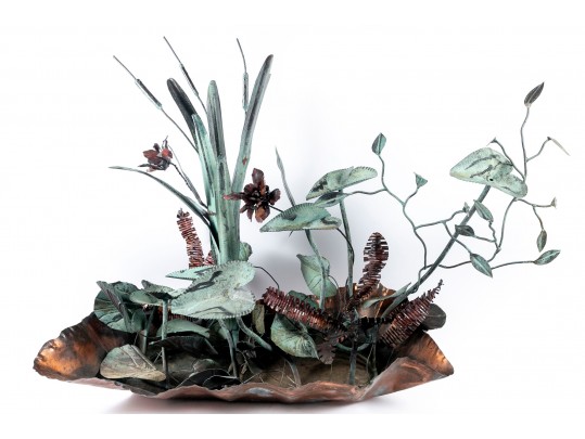 Large Botanical Metal Sculpture