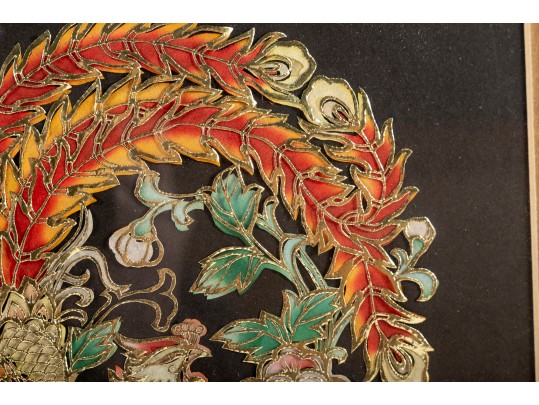 Ornate Papercut Chinese Dragon And Phoenix