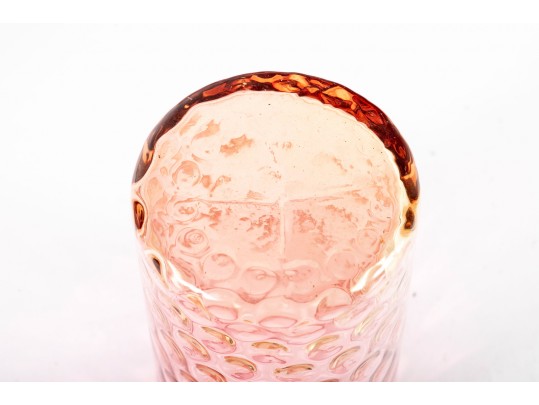 Amberina Coin Depression Glass Lemonade Set