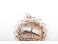 1930's 14k Yellow Gold Pendant Depicting The Parthenon