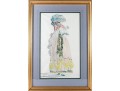Attrib. Tony Putnam Jr. (American [NC], 1933-1990) Fashion Plate Of A Woman In A Large Dress