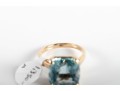 14k Yellow Gold Aquamarine Ring Size 7