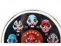 Chinese Peking Opera Plaques, One 24k Gold Plated
