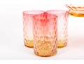 Amberina Coin Depression Glass Lemonade Set