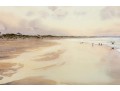 Keith Rose (American [NC], 1920-2007) Large Watercolor, Beach At Sunrise