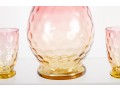 Amberina Coin Depression Glassware